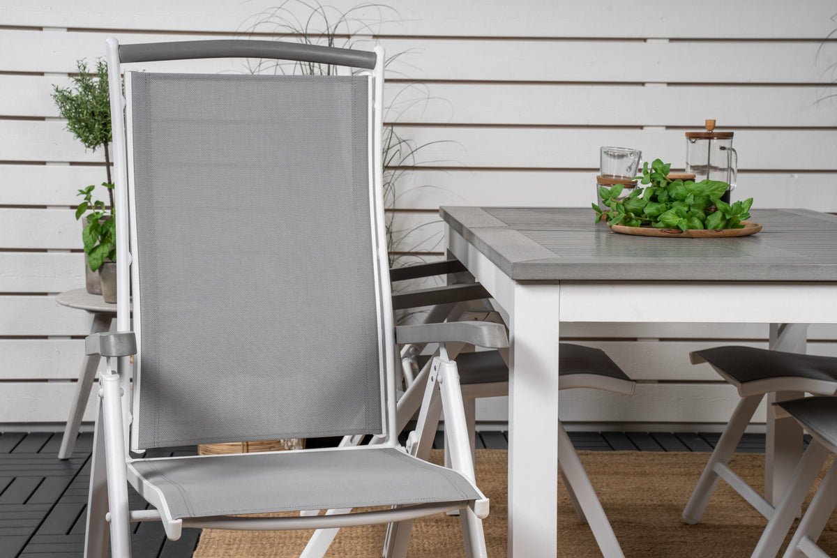 2er Set - Gaartstull Alberto aus Textilene/Aluminium