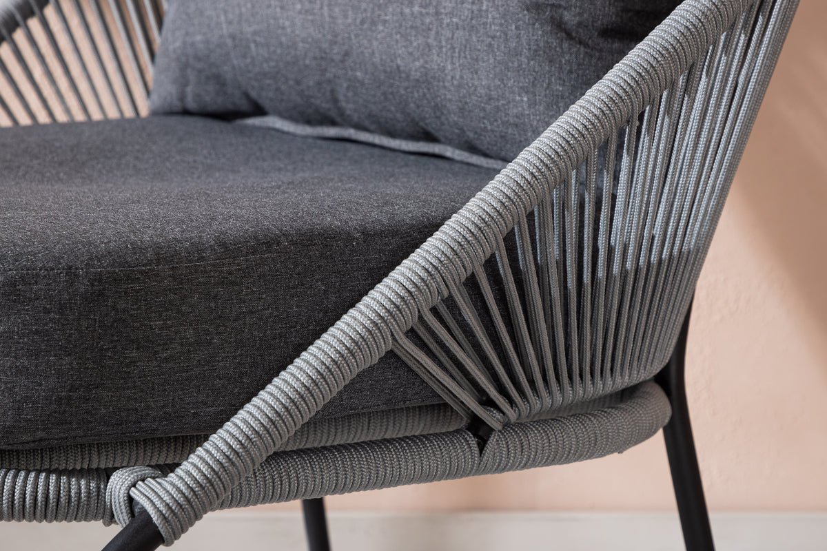 Ensemble de 2 chaises de jardin Vintera en Métal/polyester