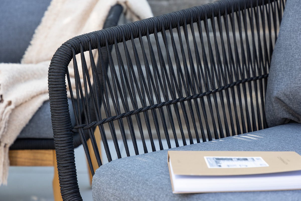 Garten Loungeset Rawai – waarmebestänneg, a zwee Faarwen aus Holz