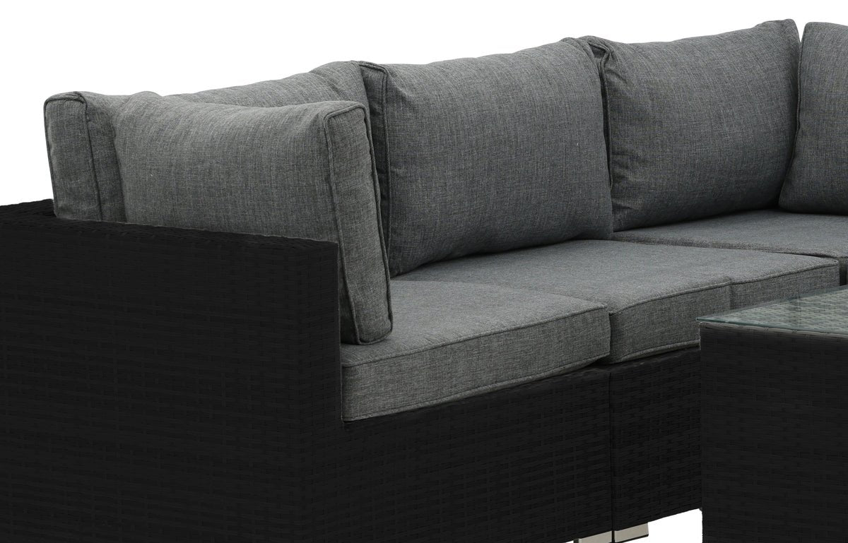 Ensemble lounge de jardin Panther - en rotin synthétique disponible en 3 couleurs