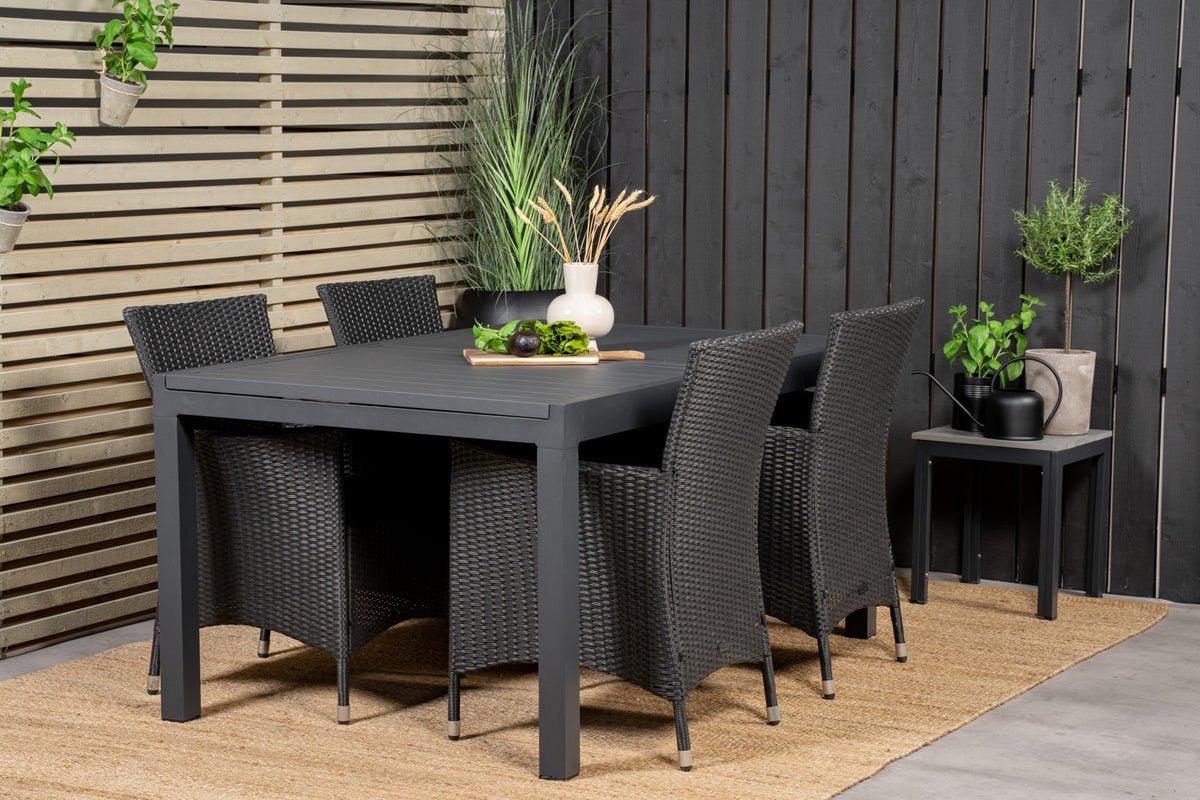 Garden table Nohani - extendable dining table made of sturdy aluminum