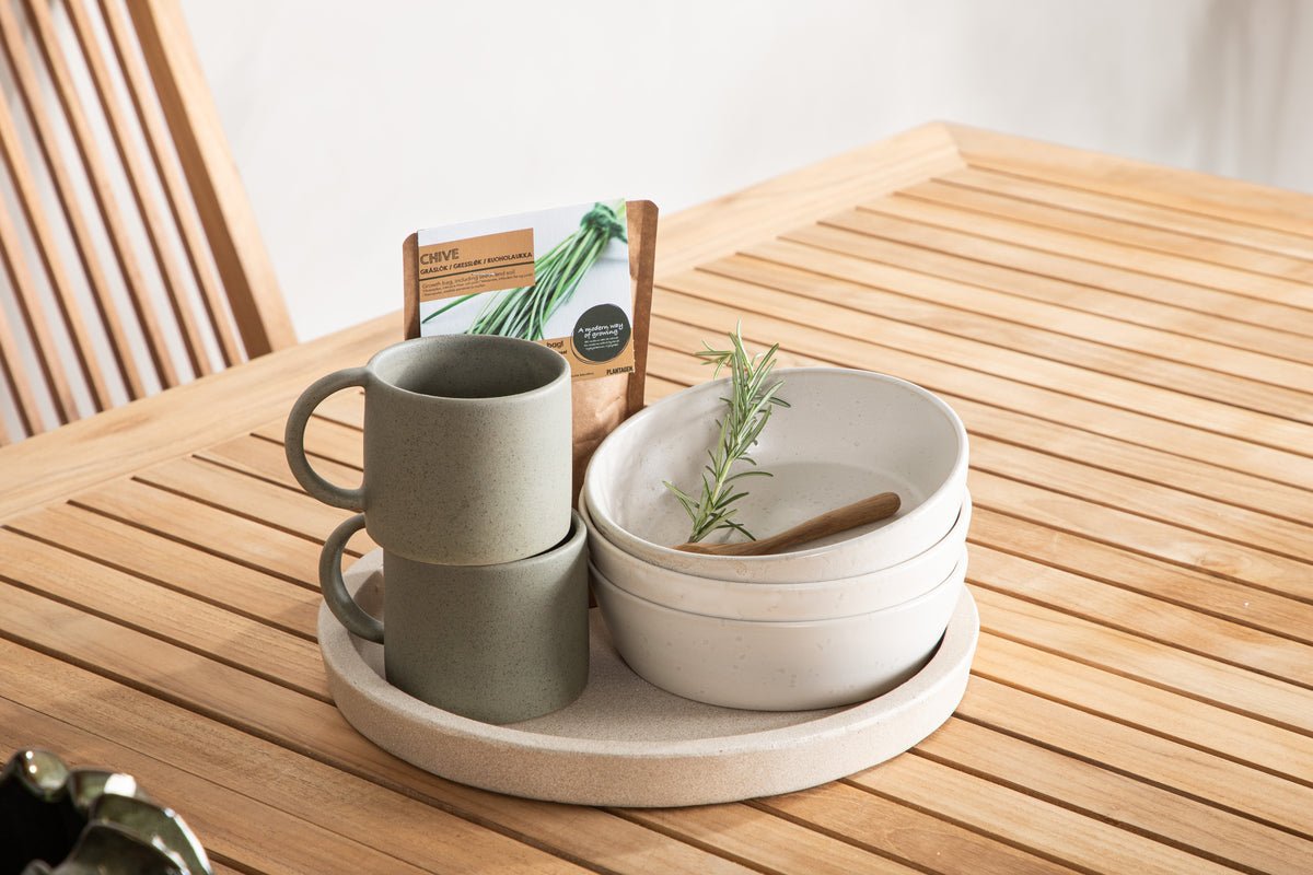 Gartentisch Lunea - en ausziehbareg Iessdësch fir dobaussen