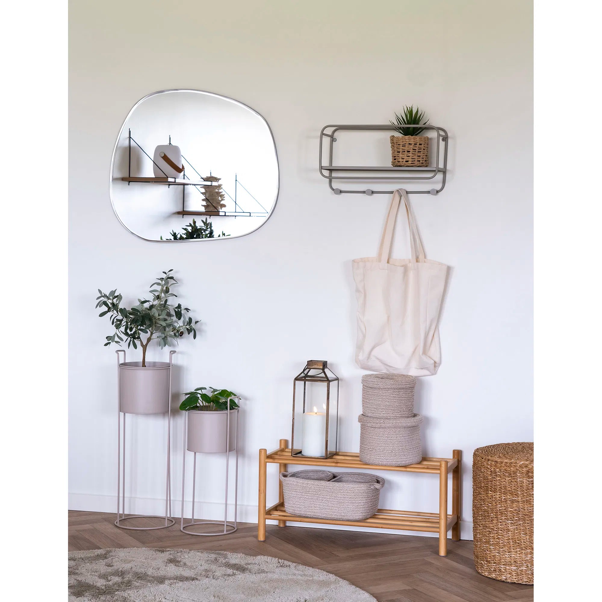 Kënschtleche Olivenbam – 61 cm mediterranen Charme fir däi Doheem