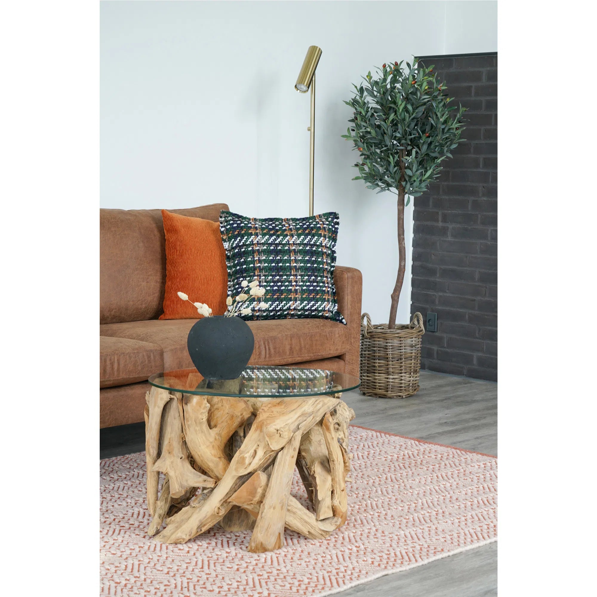 Kënschtleche Olivenbam – 150 cm mediterrant Highlight fir däi Doheem