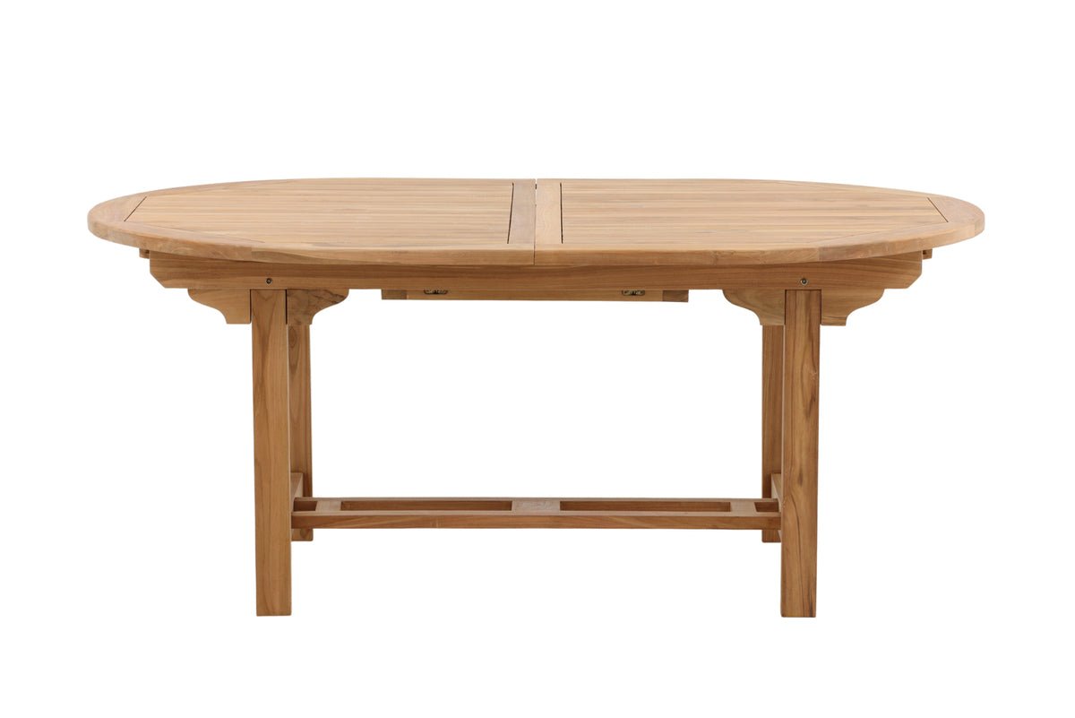 Garden table Navira - an oval dining table made of teak wood