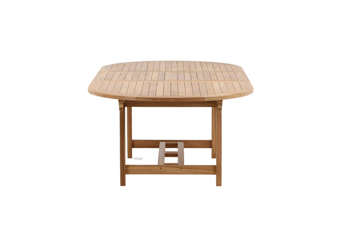 Garden table Navira - an oval dining table made of teak wood