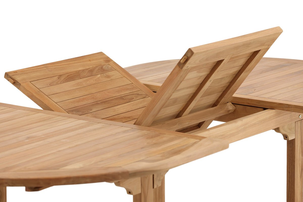 Garden table Navira - an oval dining table made of teak wood