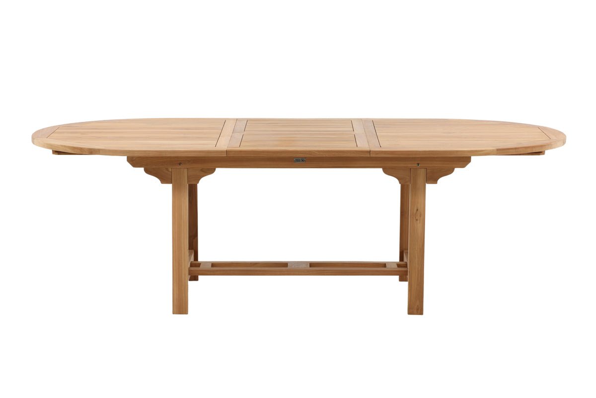 Garden table Navira - an oval dining table made of teak wood
