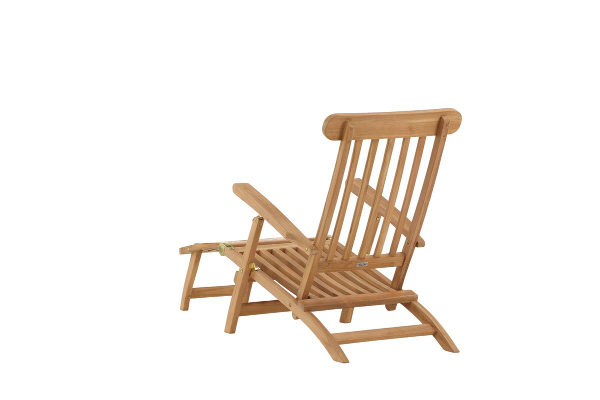 Chaise longue de jardin Malawi - en bois de teck aspect naturel