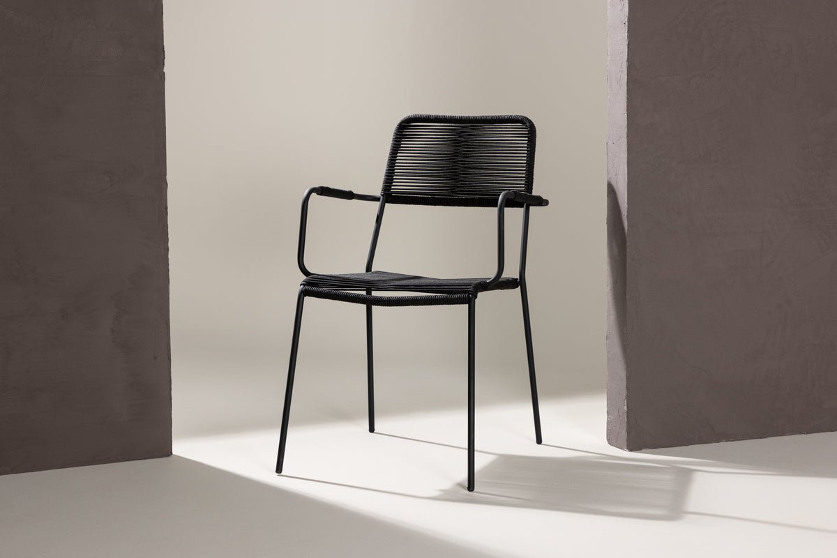 Ensemble de 2 chaises de jardin Marla en Métal/polyester