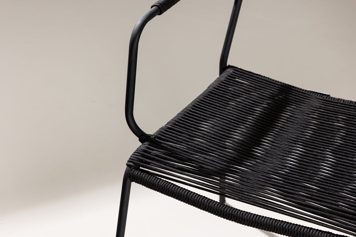 Ensemble de 2 chaises de jardin Marla en Métal/polyester