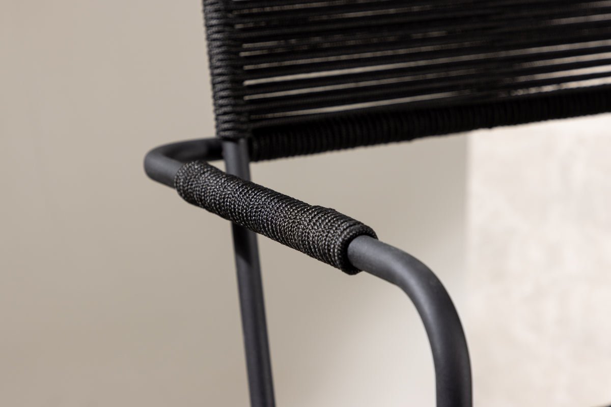 Ensemble de 2 chaises de jardin Marla en Métal/polyester