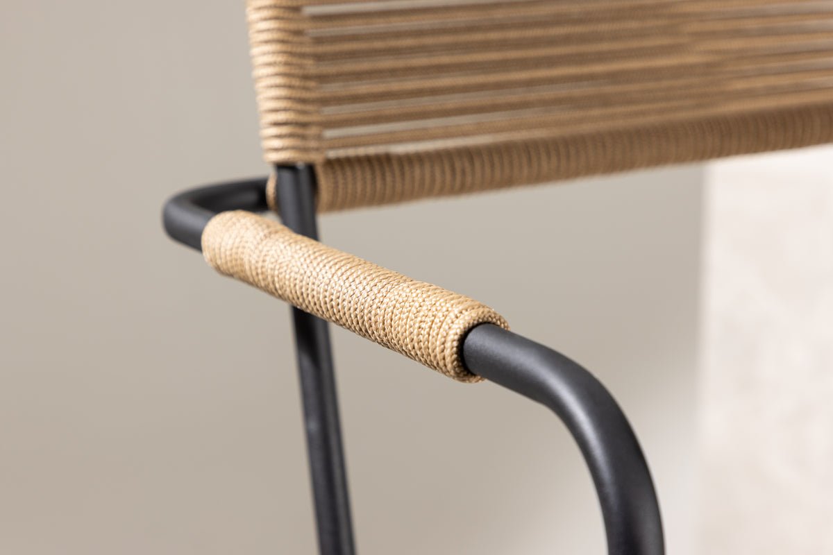 Ensemble de 2 chaises de jardin Marla en Métal/polyester