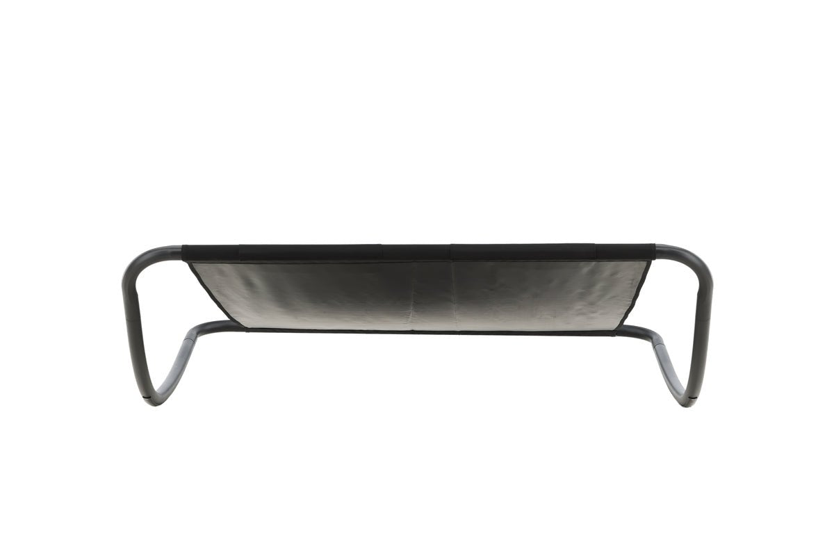 Chaise longue Comfort - en polyester noir