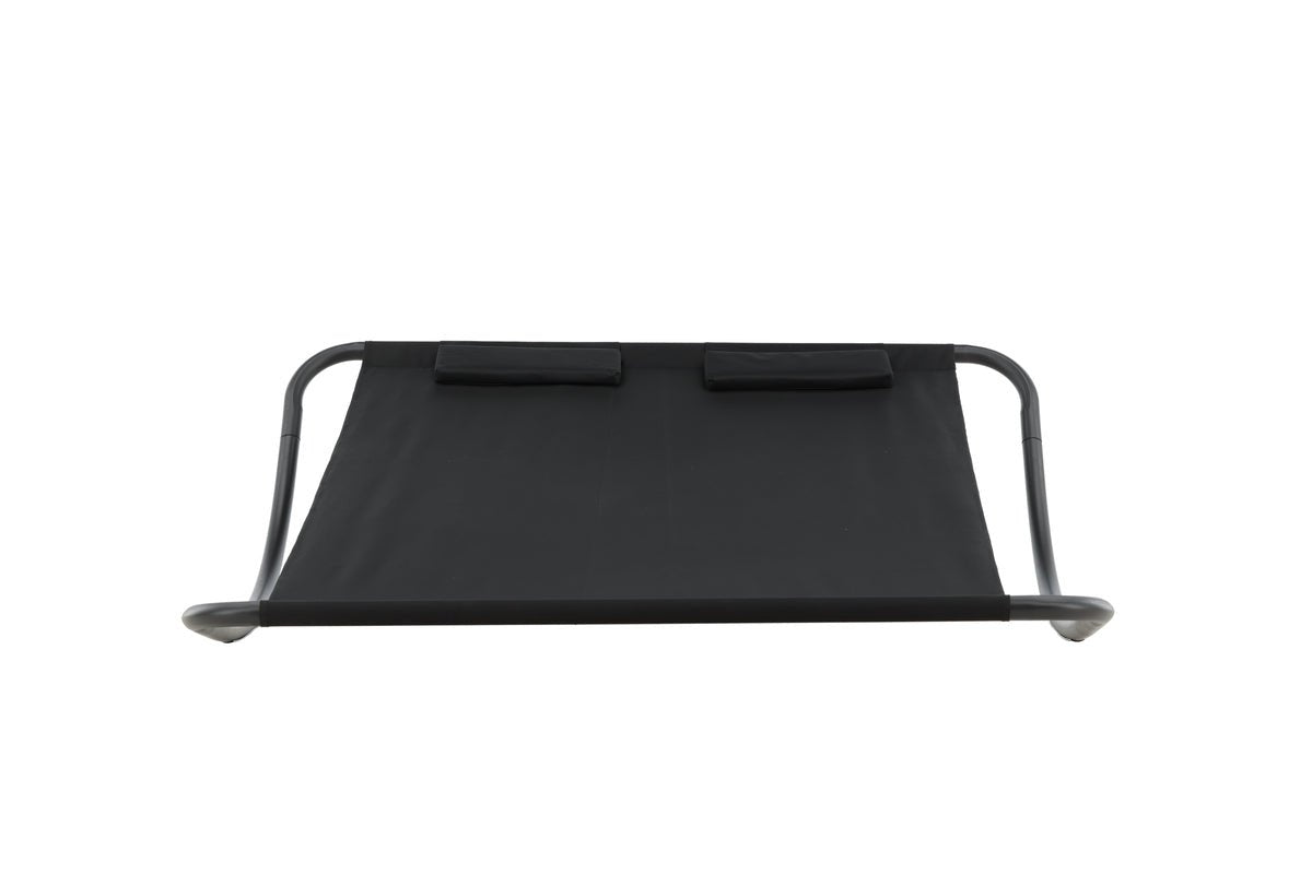 Chaise longue Comfort - en polyester noir