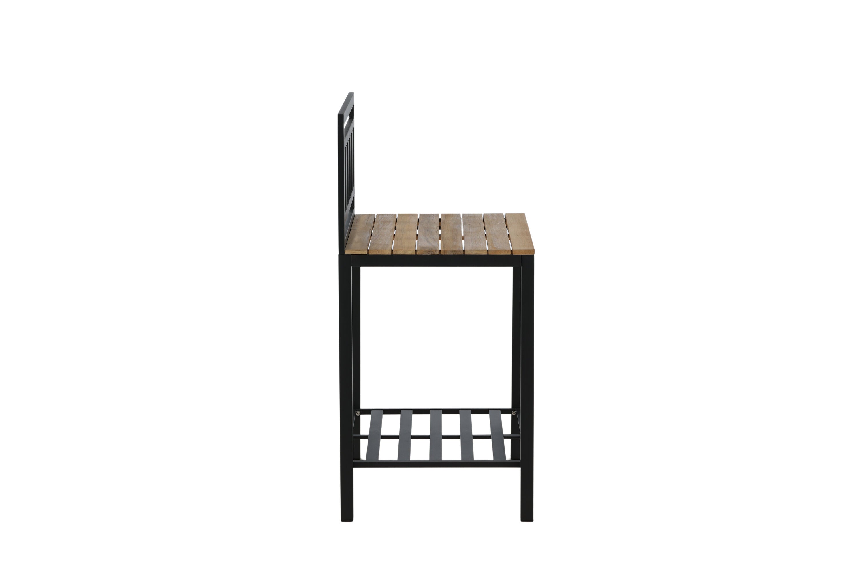 Table d'appoint Jana – Module de cuisine extérieure avec plan de travail en teck