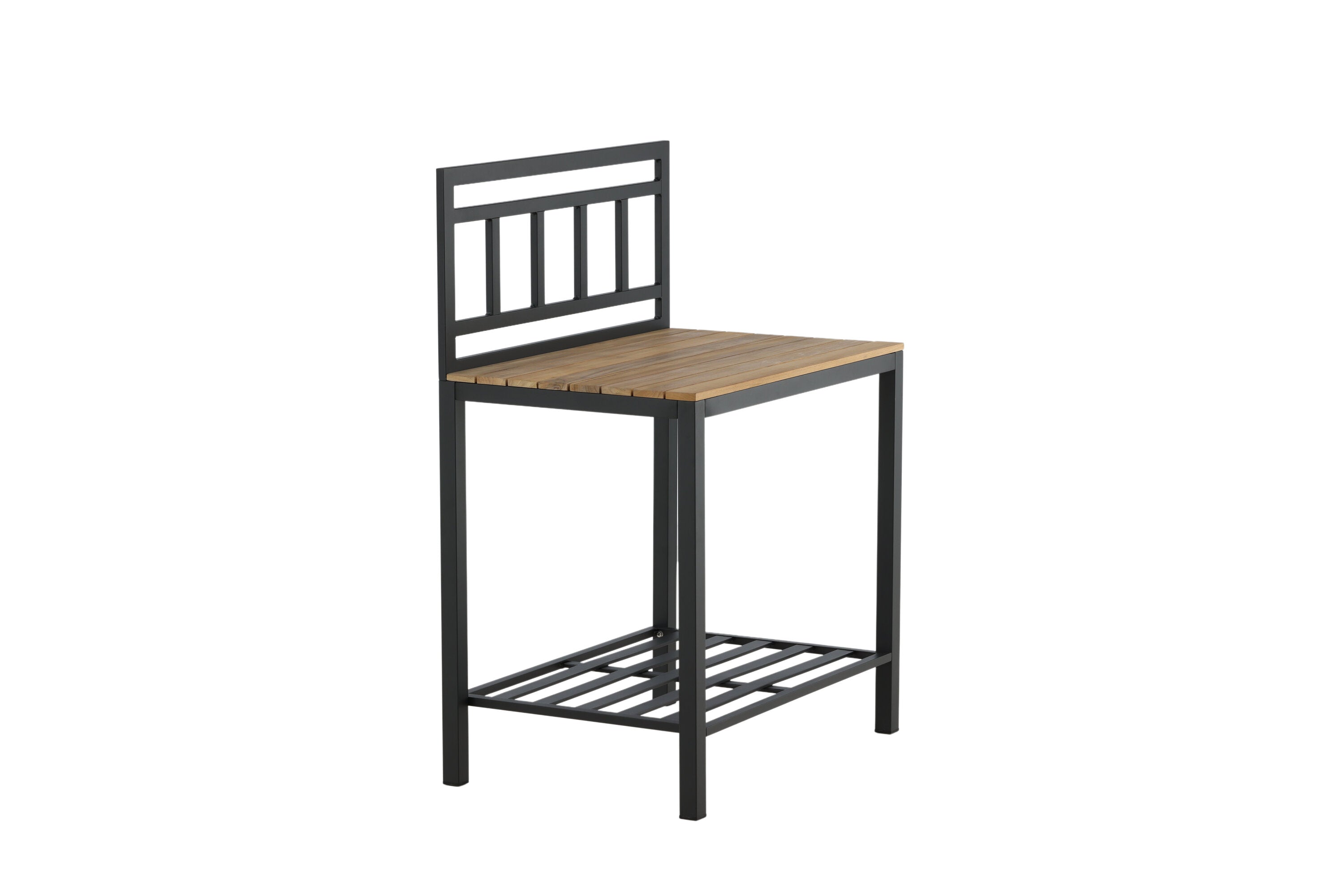 Table d'appoint Jana – Module de cuisine extérieure avec plan de travail en teck