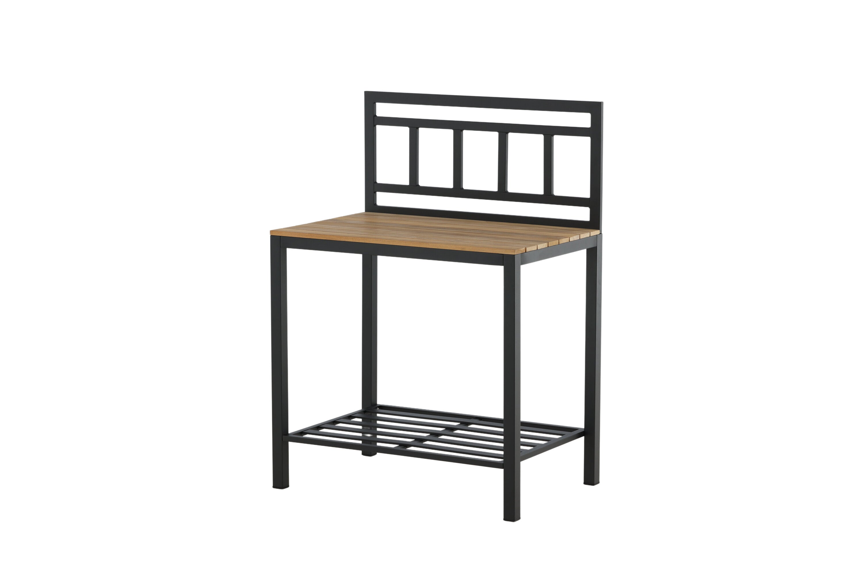 Table d'appoint Jana – Module de cuisine extérieure avec plan de travail en teck