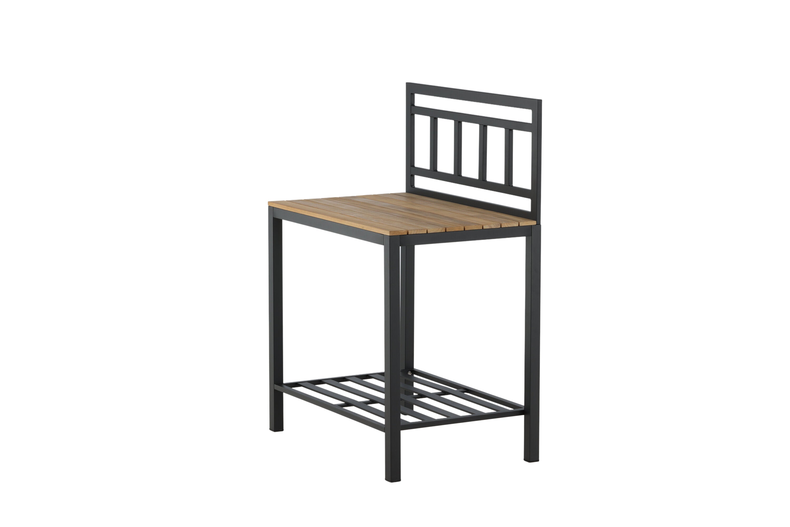 Table d'appoint Jana – Module de cuisine extérieure avec plan de travail en teck