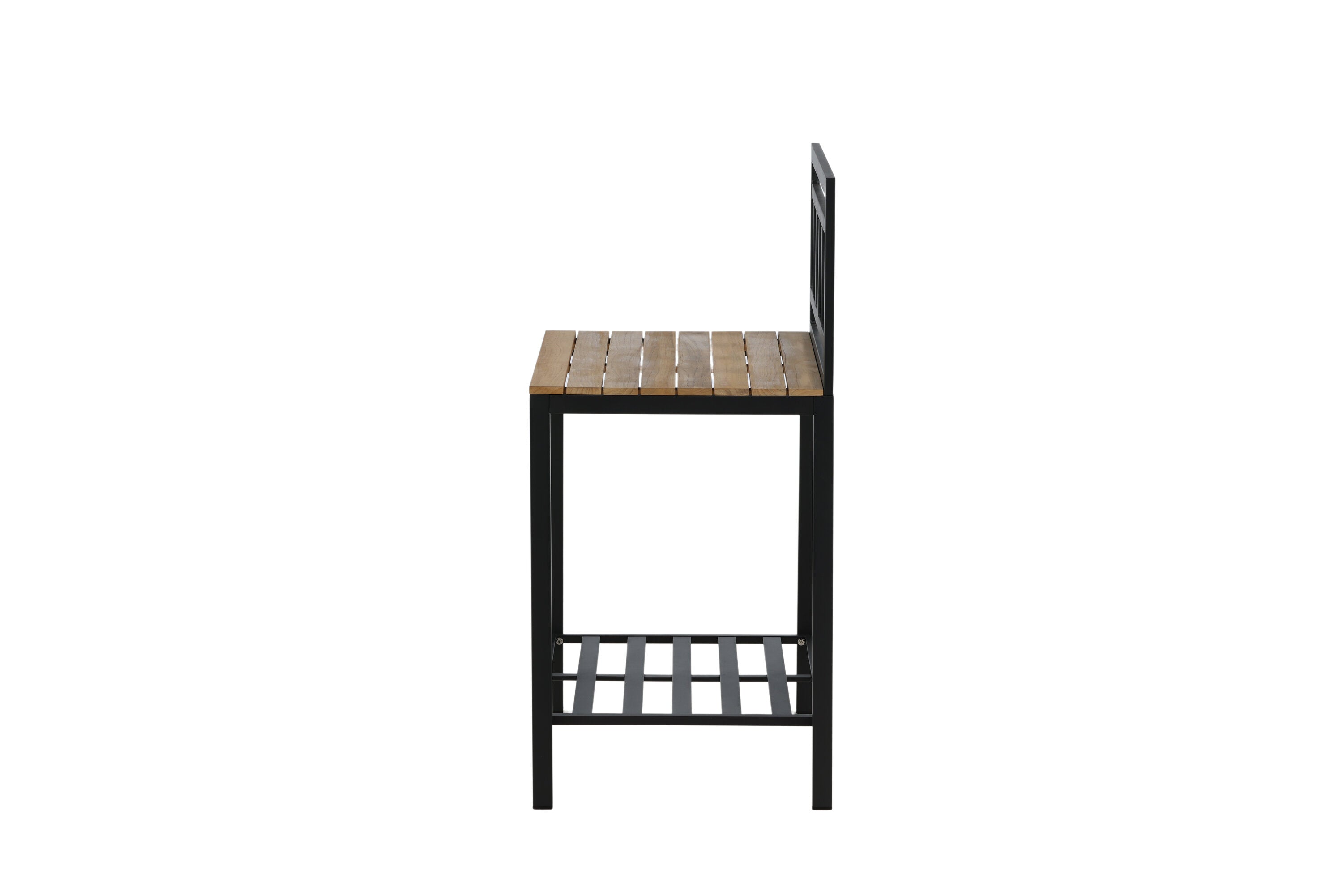 Table d'appoint Jana – Module de cuisine extérieure avec plan de travail en teck