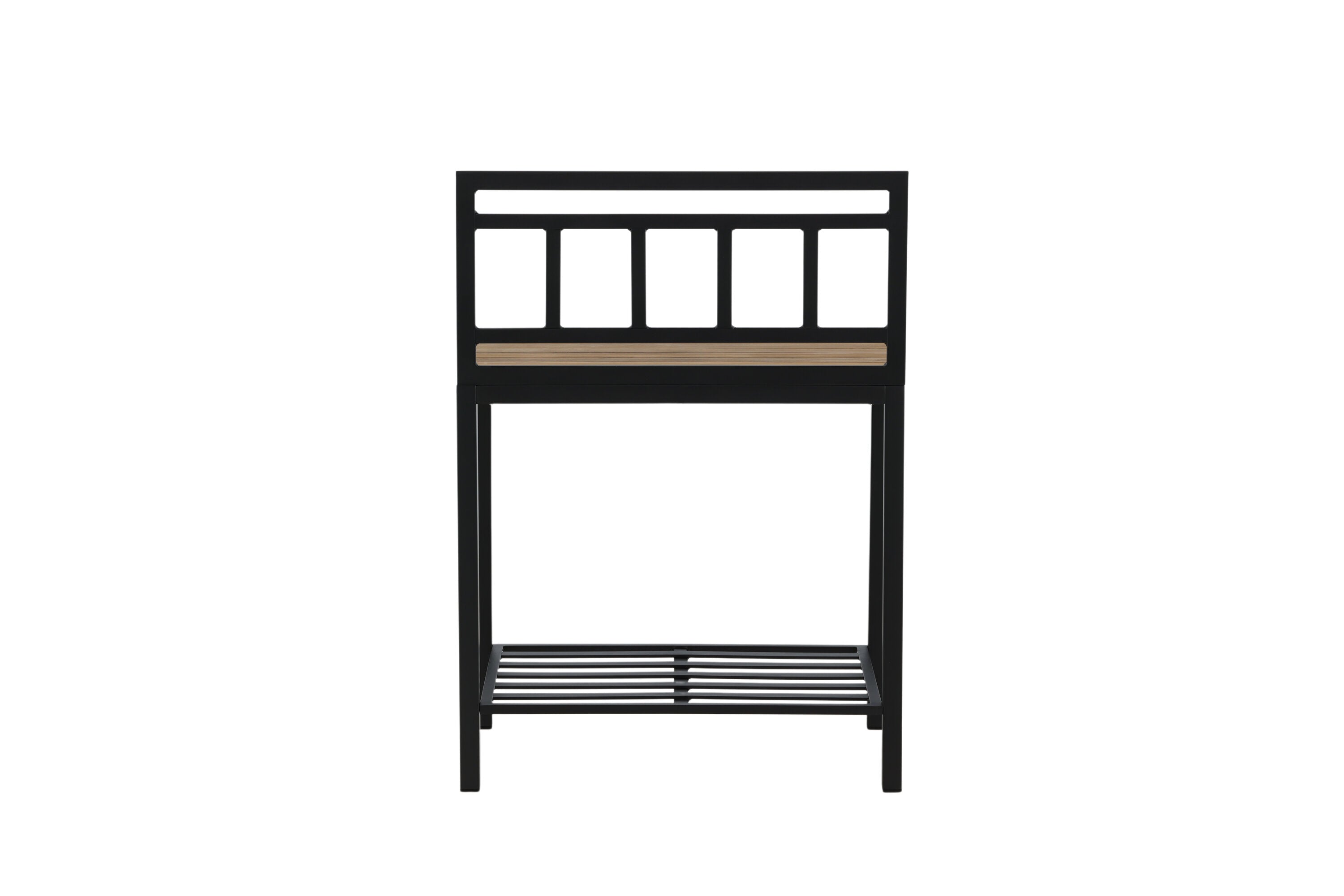 Table d'appoint Jana – Module de cuisine extérieure avec plan de travail en teck
