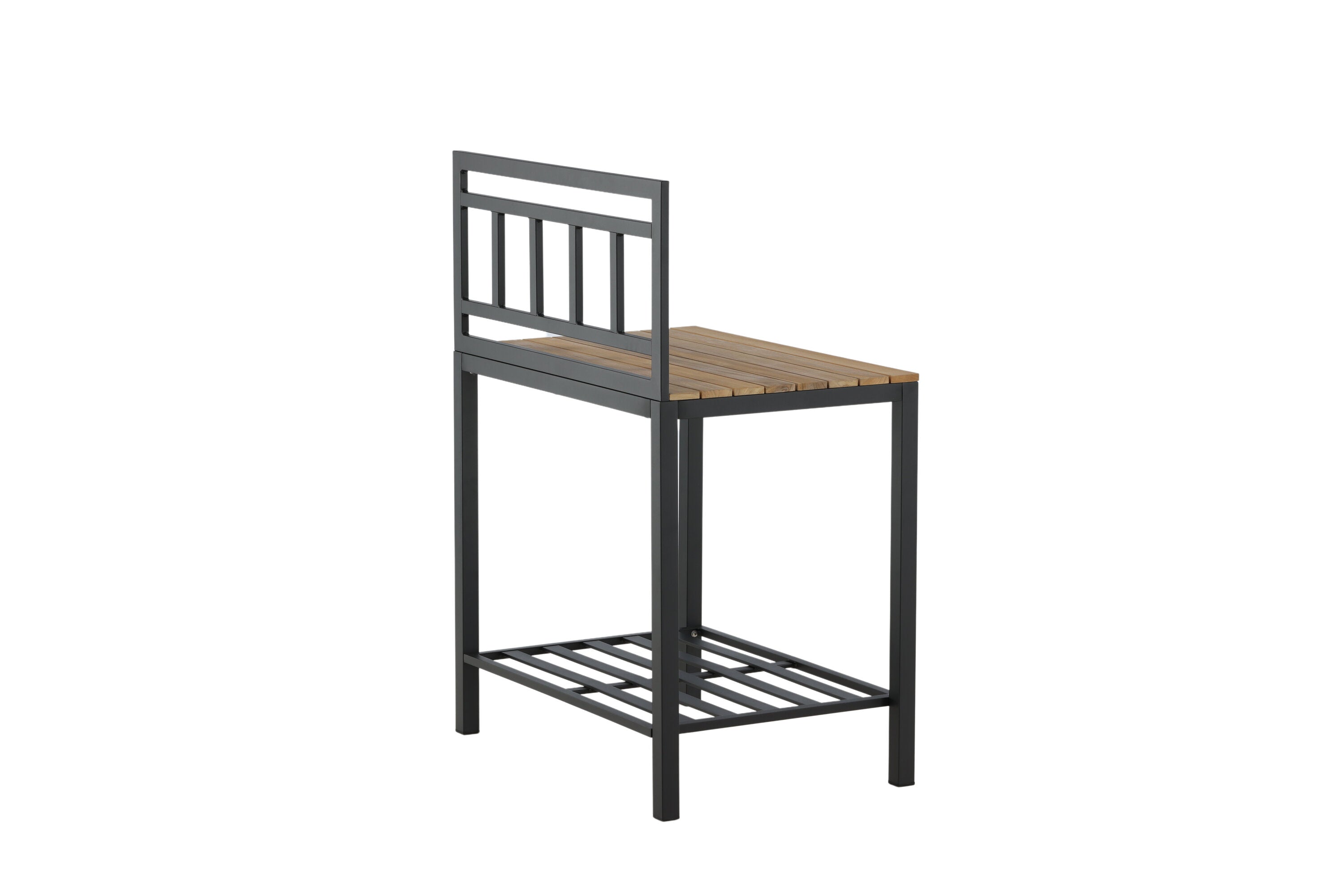 Table d'appoint Jana – Module de cuisine extérieure avec plan de travail en teck