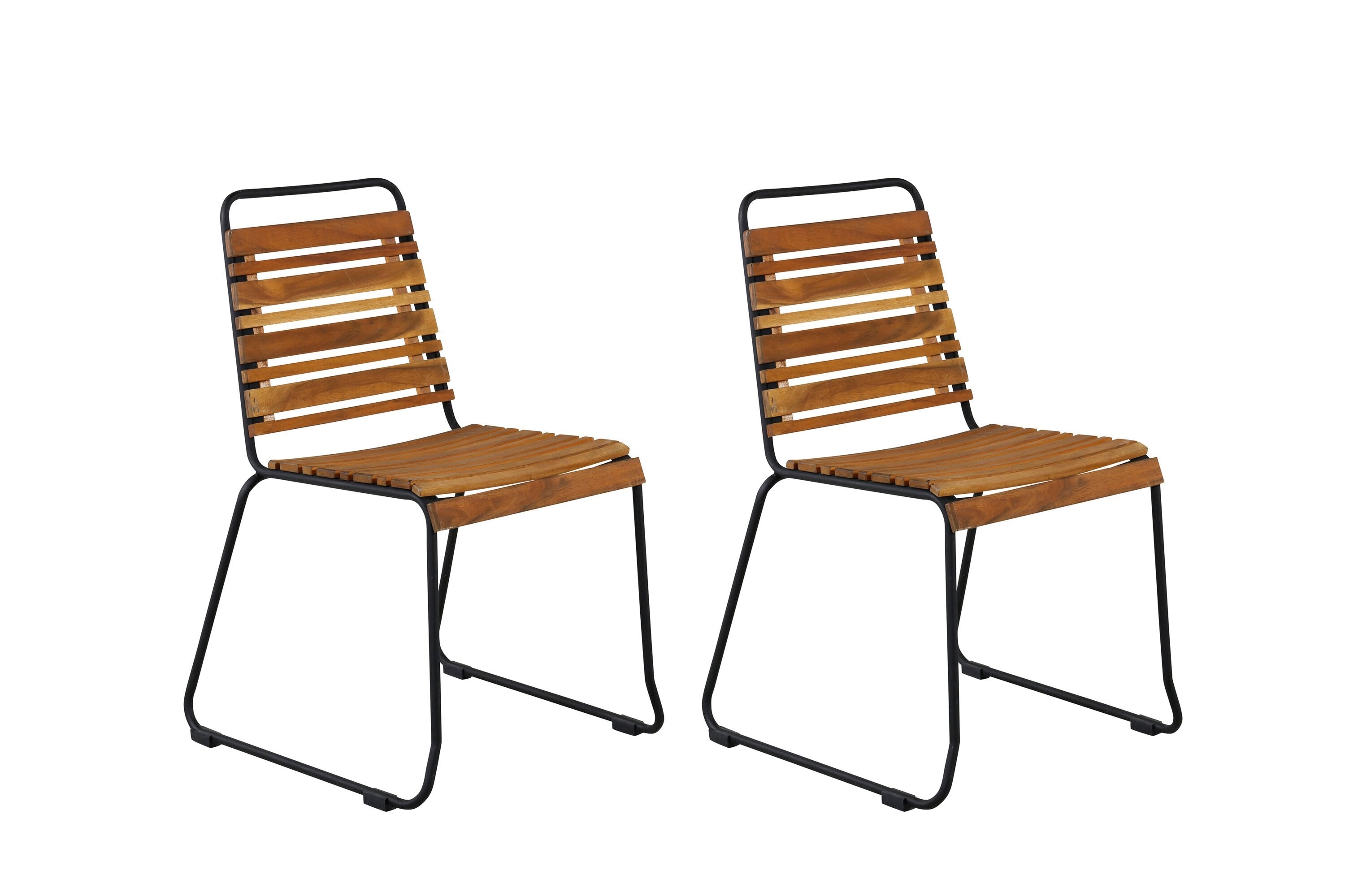 2er Set - Gaartstull Bali aus Akazie/Metall