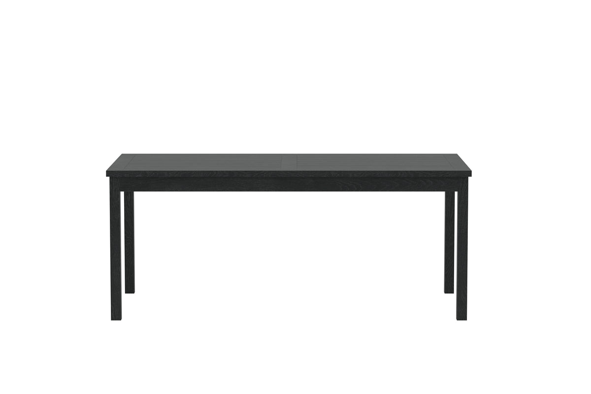 Garden Dining Table Lago - 180x90 cm made of whitewashed or black teak wood