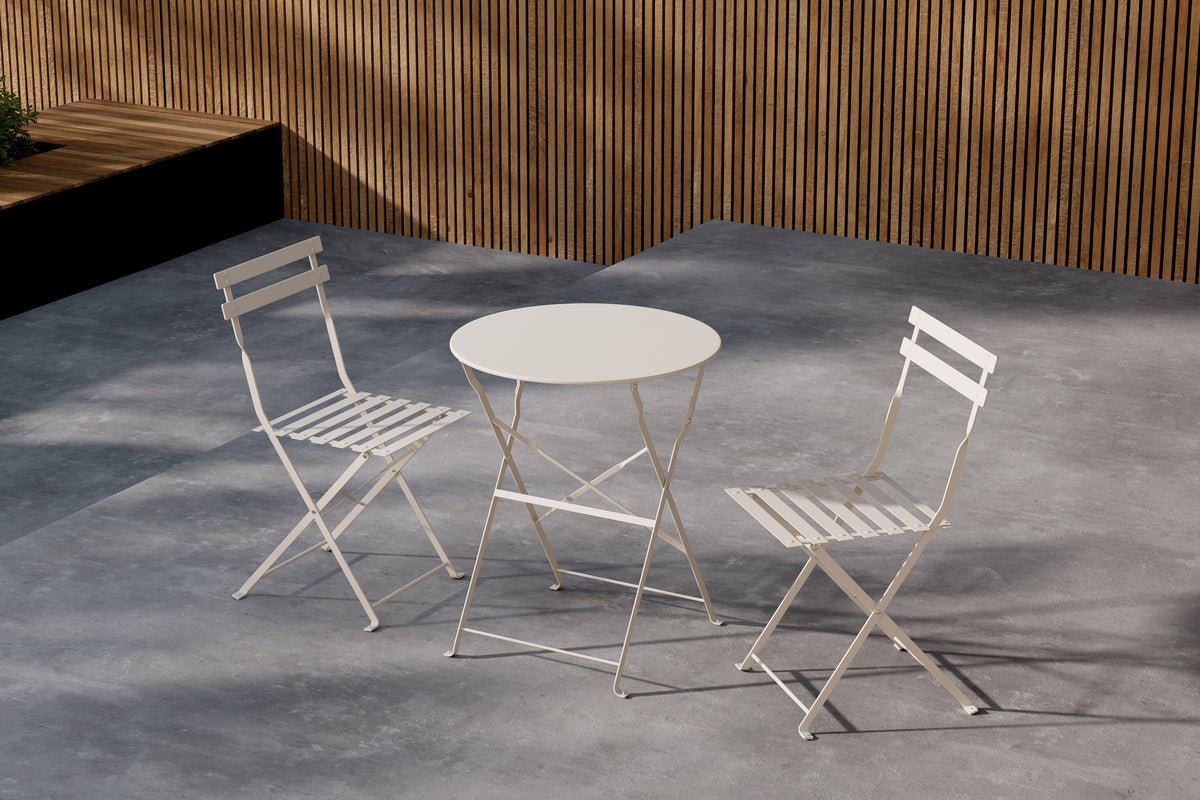 Ensemble lounge de jardin Elion – ensemble 3 pièces avec table ronde en 3 couleurs