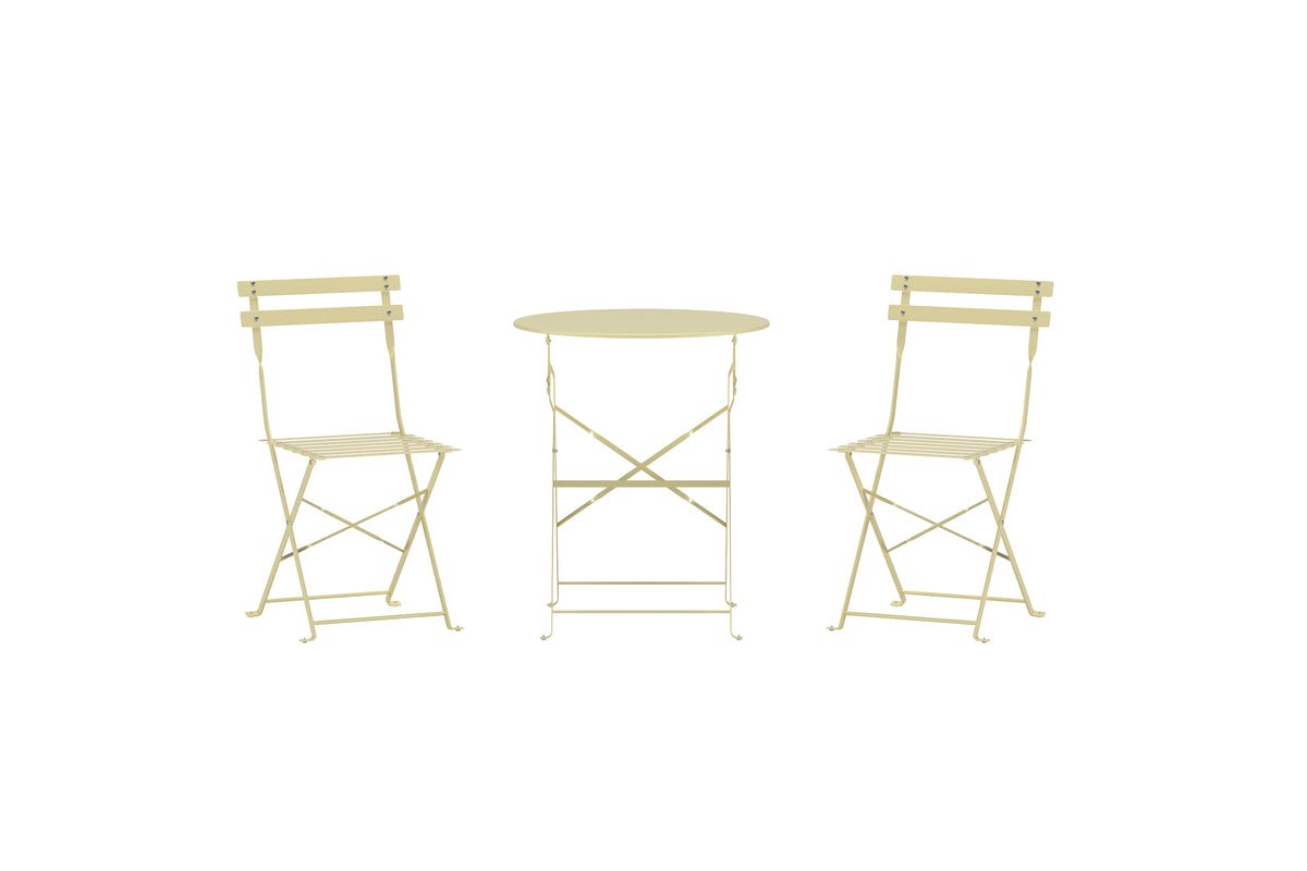 Ensemble lounge de jardin Elion – ensemble 3 pièces avec table ronde en 3 couleurs