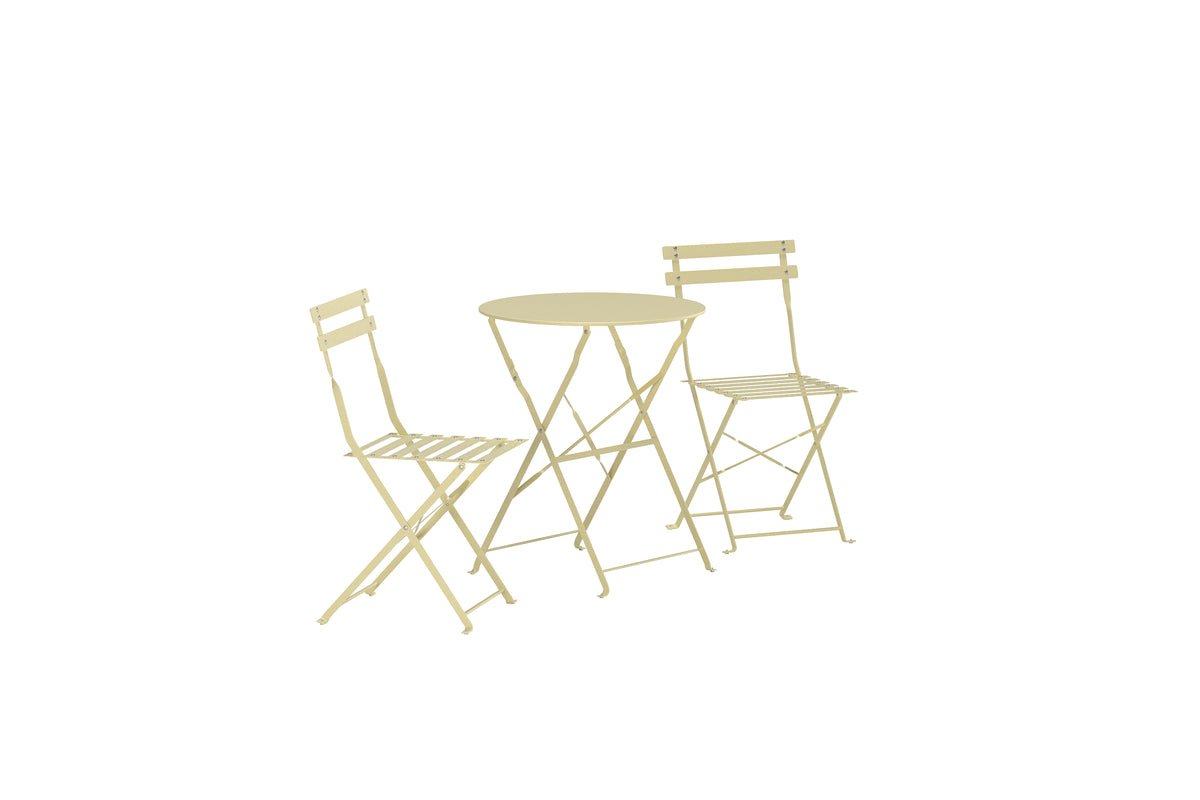 Ensemble lounge de jardin Elion – ensemble 3 pièces avec table ronde en 3 couleurs