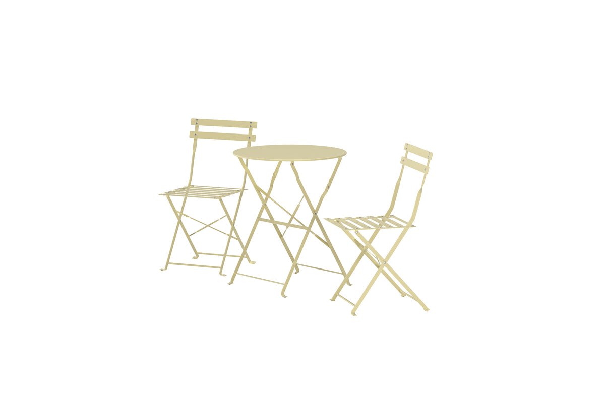 Ensemble lounge de jardin Elion – ensemble 3 pièces avec table ronde en 3 couleurs