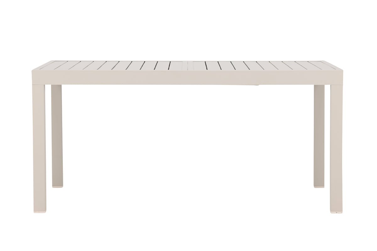 Table à manger de jardin Liora - Extensible de 160 à 240 cm en Beige ou Noir