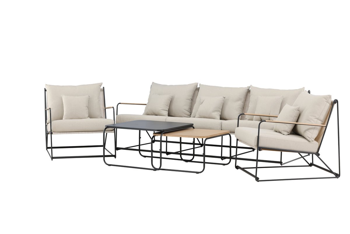 Garden Lounge Set Santorini – Weatherproof in Mediterranean Design with Cushions