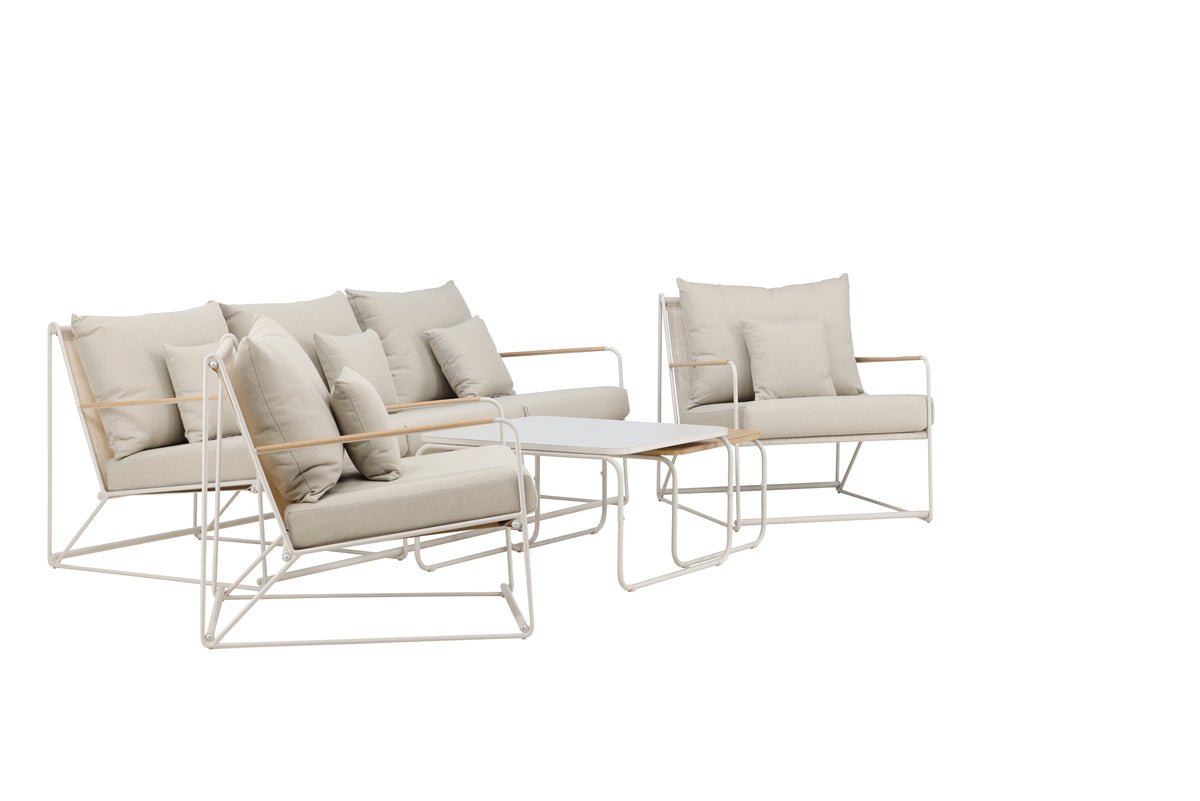 Garden Lounge Set Santorini – Weatherproof in Mediterranean Design with Cushions