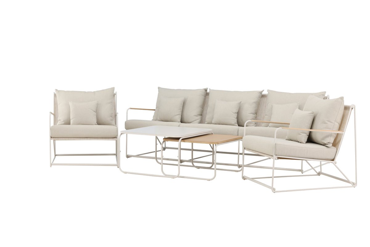 Garden Lounge Set Santorini – Weatherproof in Mediterranean Design with Cushions