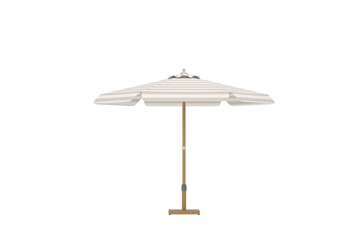 Parasol Tivaro – Avec armature en acier et toile rayée