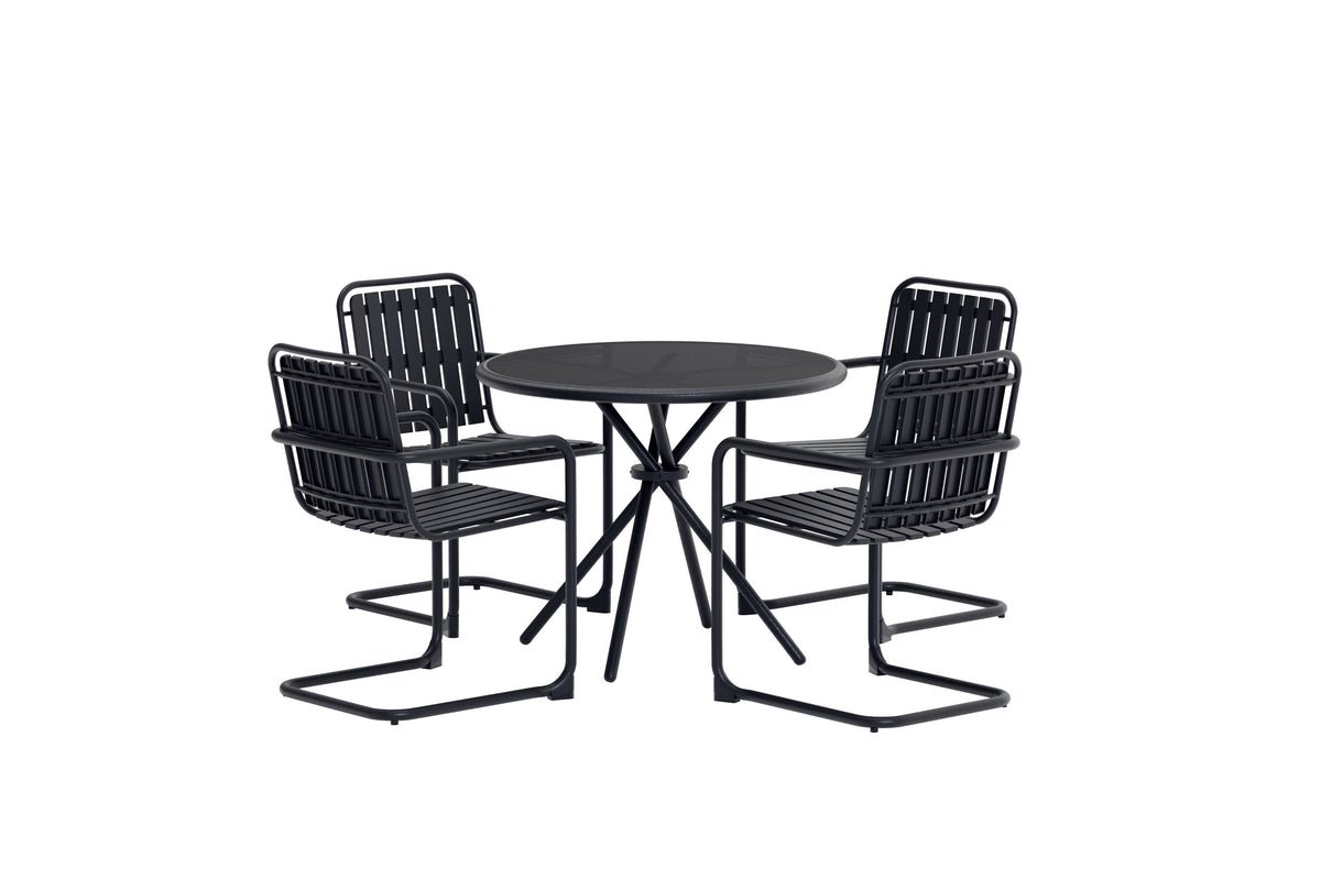 Ensemble de repas de jardin Alvero – ensemble 5 pièces disponible en 2 couleurs