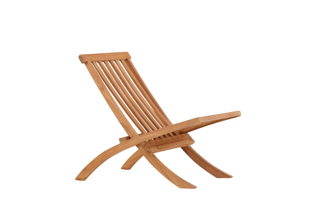 Fauteuil lounge de jardin Hope - en teck résistant aux intempéries