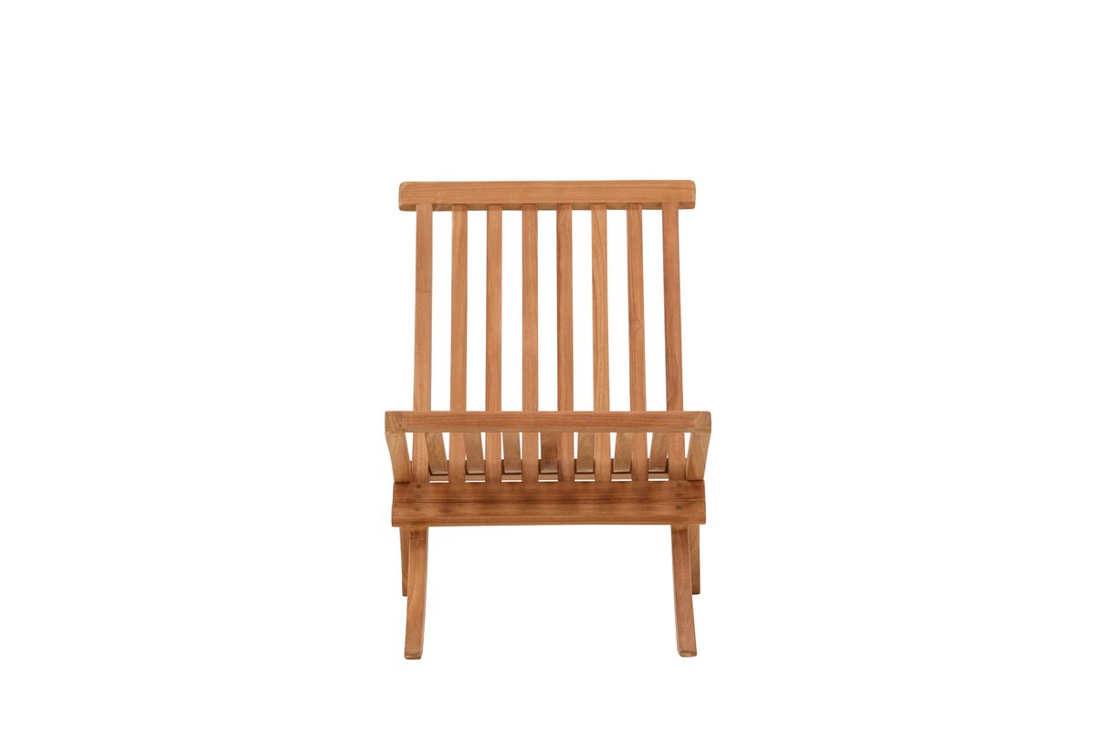 Fauteuil lounge de jardin Hope - en teck résistant aux intempéries