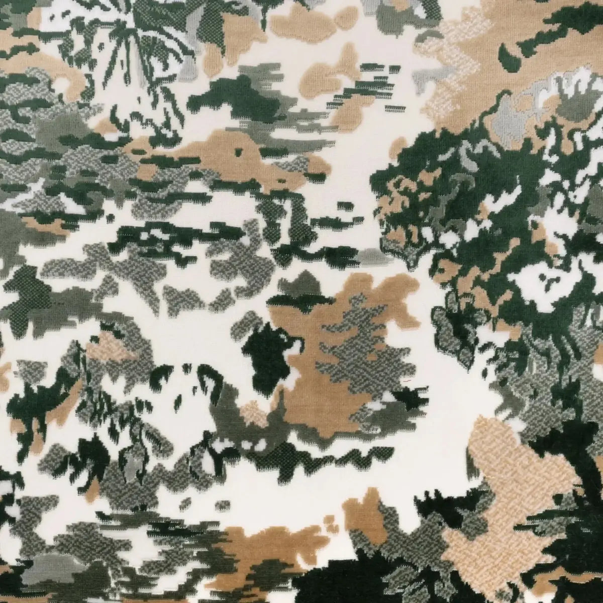 Canapé d'angle design Lesley Mini - jacquard à motif aquarelle