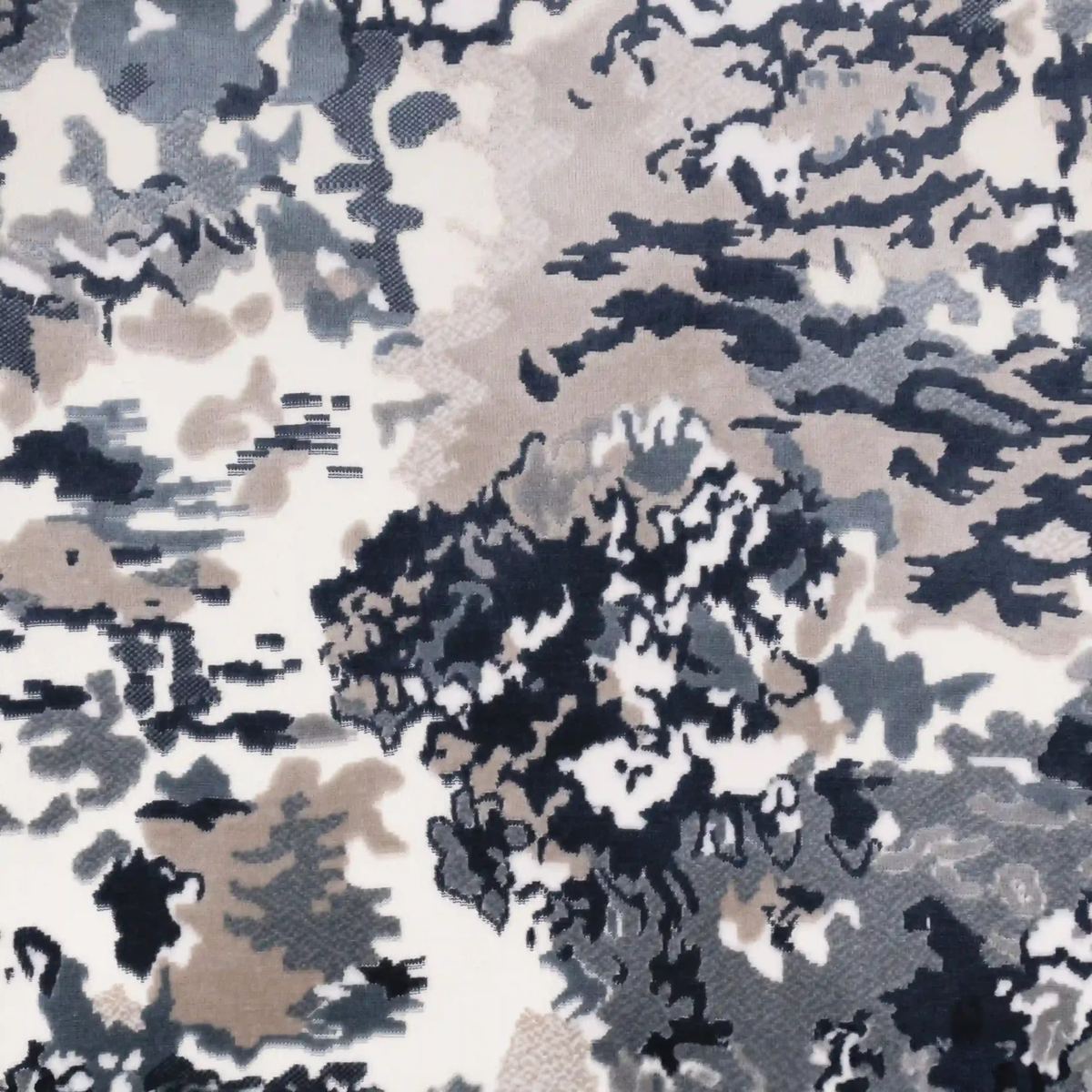 Canapé d'angle design Lesley Mini - jacquard à motif aquarelle