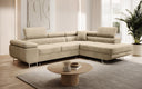 Designer corner sofa Aston with sleeping and folding function in velvet