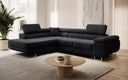 Designer-Ecksofa Aston mat Schlof- a Klappfunktioun aus Cord