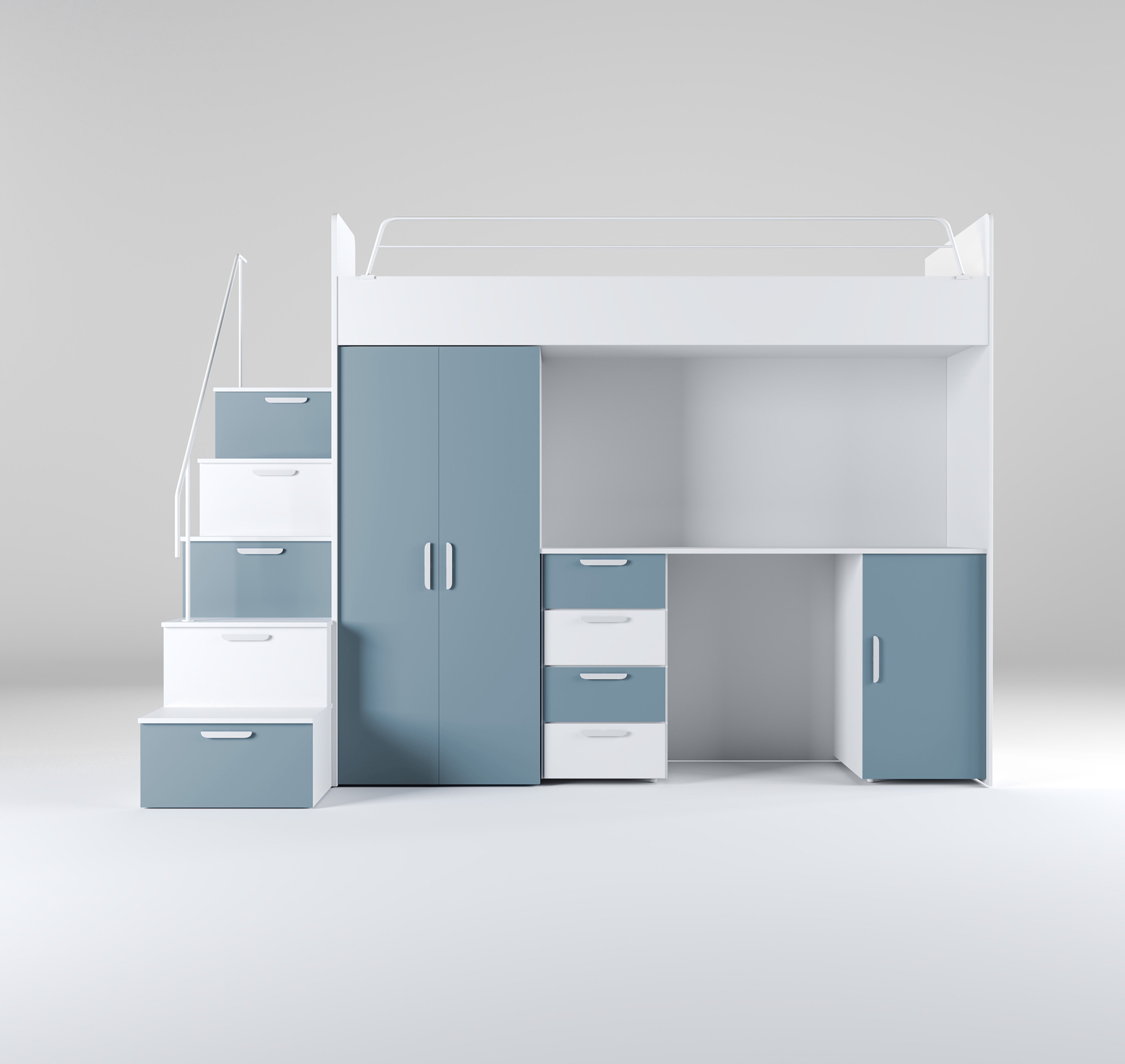 Children's loft bed Dream matte surface