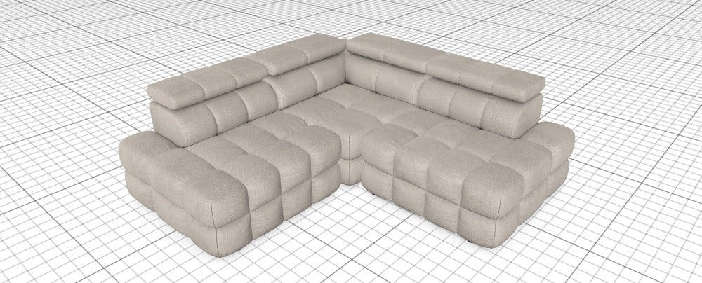Modulares Sofa Buffalo - Däi Wonschkonfiguratioun M_MN12NE