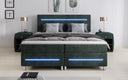 Boxspringbett Sejour mit LED in Cord