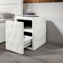 Designer Nightstand Josy in Bouclé