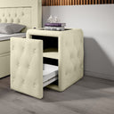 Designer Nightstand Josy in Bouclé