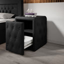 Designer Nightstand Josy in Bouclé